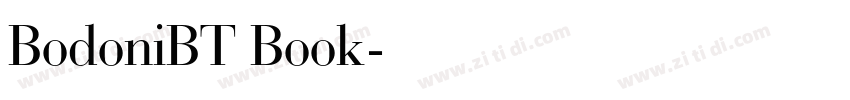 BodoniBT Book字体转换